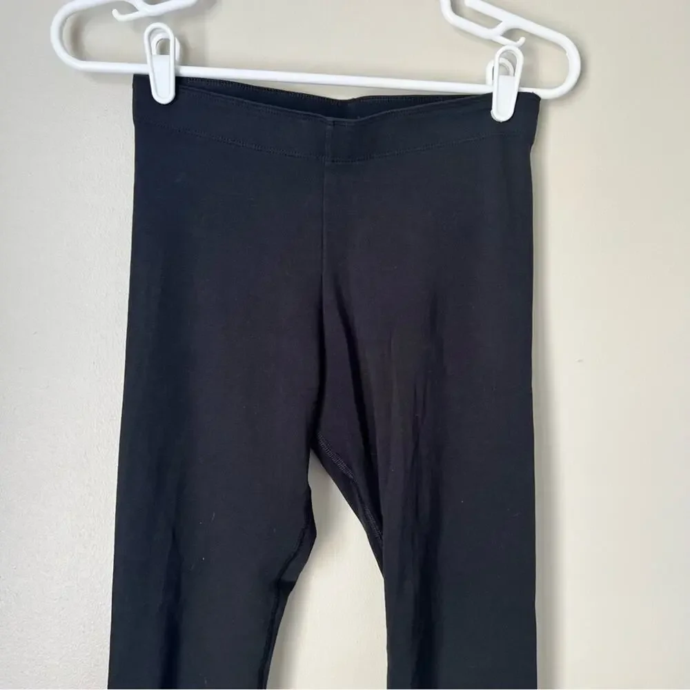 Nike Women’s Black Pull On Floral Side Logo Leggings Size Small